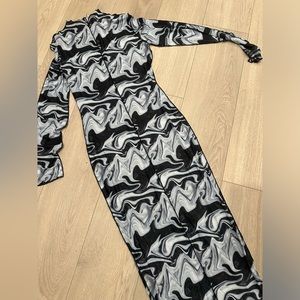 Black and white dress